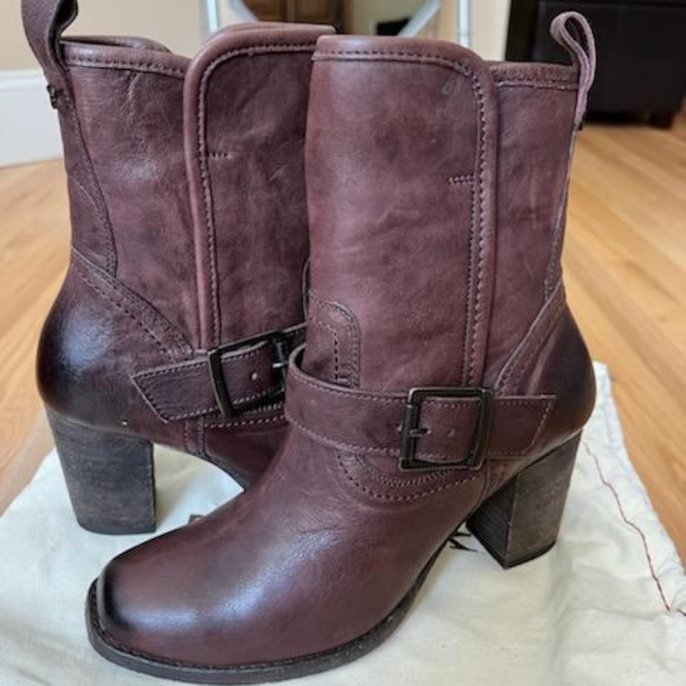 ๐HP๐ฅณ NIB!! Trask Becca Brown Leather Boots - Picture 5 of 9